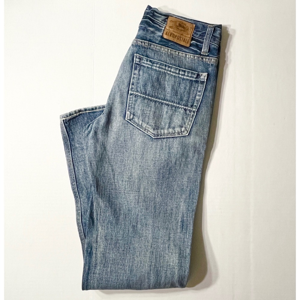 Aeropostale Jeans Mens 29x32 Blue Essex Straight Leg Vintage Y2K Medium Wash